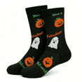 thumbnail image 1 of WHEANG Halloween Socks for Men Women Stylish Fall Casual Mid Calf Socks Fun Holiday Graphic Crew Socks Soft Stretch Novelty Socks for Holiday Party Daily Wear One Size Orange, 1 of 2
