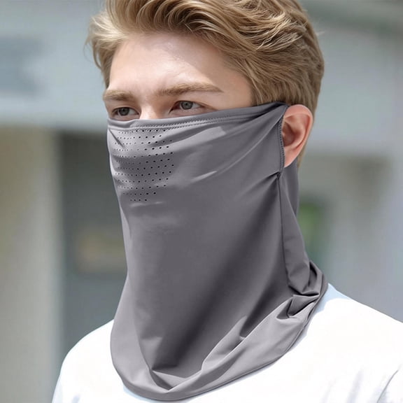WHEANG Ice Silk Face Mask for Women Men UV Protection Mask Cooling Face Cover Sun Protection The Sun Neck Protector Breathable Comfortable Sun Blocking Face Mask