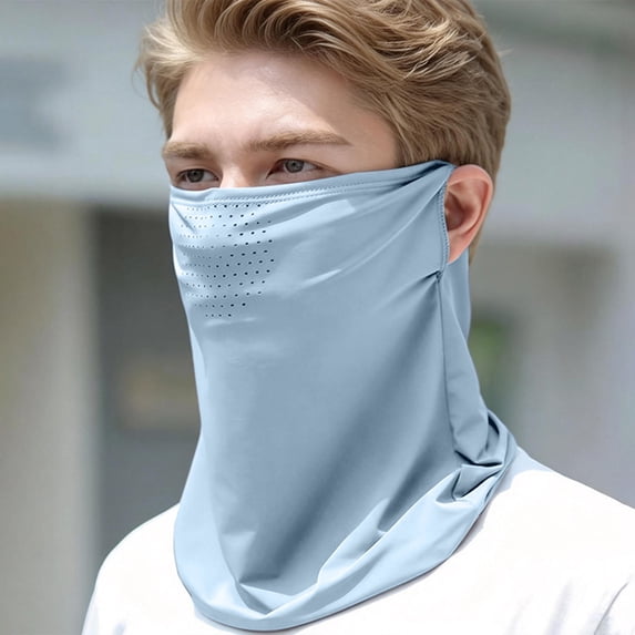 WHEANG Ice Silk Face Mask for Women Men UV Protection Mask Cooling Face Cover Sun Protection The Sun Neck Protector Breathable Comfortable Sun Blocking Face Mask