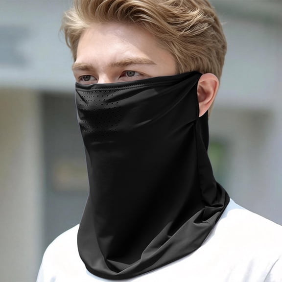 WHEANG Ice Silk Face Mask for Women Men UV Protection Mask Cooling Face Cover Sun Protection The Sun Neck Protector Breathable Comfortable Sun Blocking Face Mask