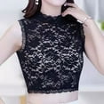 thumbnail image 1 of WHEANG Lace Camisole Tops for Women Versatile Lace High Elasticity Base Collar Vest Hollow Out Flower Embroidery Neck Shirt Lace Turtleneck Collar Womens Dicky Detachable Collar, 1 of 4