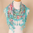 thumbnail image 1 of WHEANG Lace Tassel Scarf for Women Elegant Colored Floral Shawls Print Hollow Scarf Shawl Wraps Scarves Veil Triangle Scarf Summer Beach Cover-up Bandana Head Scarf D 2026 Sales Under $1, 1 of 2