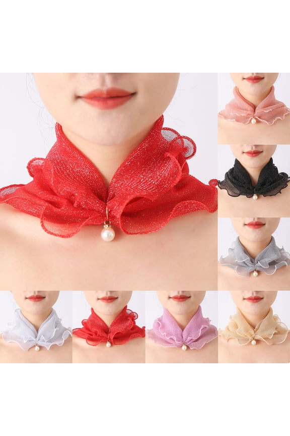 Lightweight Neck Scarf Womens Cooling Ice Silk Fabric Solid Color Neck Wrap Summer Sun Proof Skin-Friendly Neck Scarf for Women Fashion Thin UV Protection Neck Scarf White