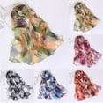 thumbnail image 1 of WHEANG Summer Lightweight Scarfs for Women Colorful Comfort Long Scarves Fashion Print Floral Pattern Scarf Shawl Sunscreen Breathable Cooling Scarf Shawls Wraps Red Summer Sales Under $2, 1 of 3