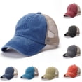 thumbnail image 1 of WHEANG Men Breathable Baseball Cap for Women Men Comfort Adjustable Summer Sun Hats for Women Daily Wear Outdoor Running Sports Cap Back Mesh Pre-Curved Visor Cap Red, 1 of 4