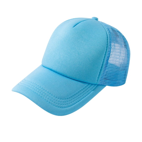 WHEANG Mesh Breathable Sun Hats for Women Men Solid Color Lightweight Quick Dry Curved Brim Dad Hat Outdoor Sun Protection Baseball Cap for Running Golf Travel Daily Wear Blue