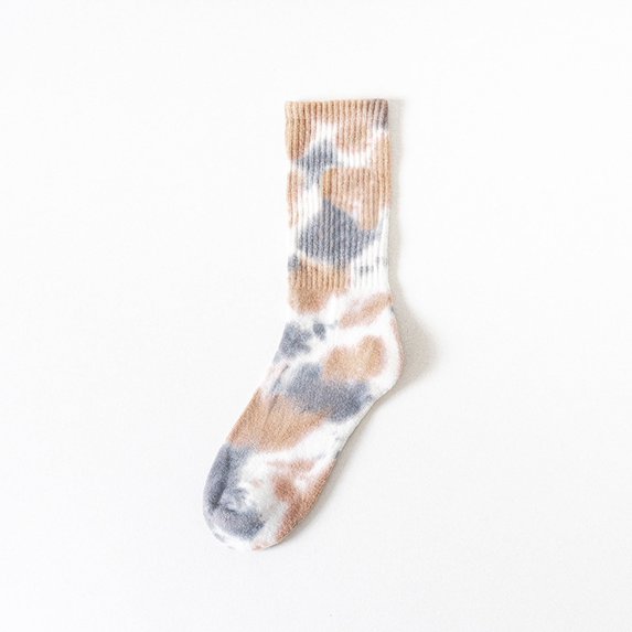 WHEANG Mid Calf Socks for Women Wen Fashion Comfortable Mid Calf Socks Colorful Breathable New Tie Dye Socks Personality Street Hip Hop Skateboarding Socks Daily Wear Hiking Socks K One Size