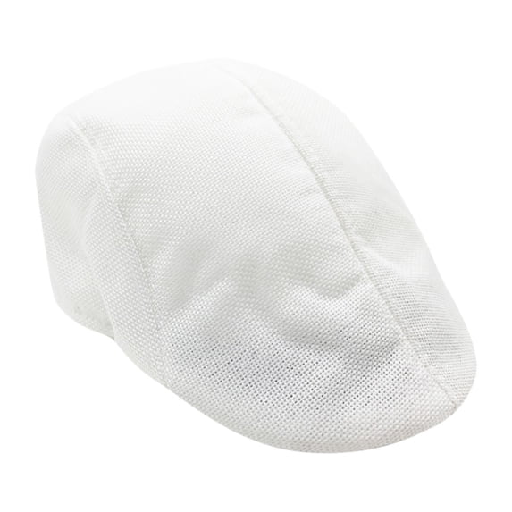 WHEANG Newsboy Cap & Baseball Dad Hats for Men Women Solid Color Soft Cotton Classic Plain Bucket Beret Caps Daily Outdoor Travel Streetwear Headwear All Seasons White