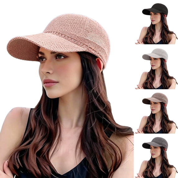 WHEANG Outdoor Sun Hat for Women Men Summer Breathable Mesh Sequins Baseball Cap Minimalist Versatile Sun Protection Dad Hat Lightweight Slim Face Casual Trucker Hat White