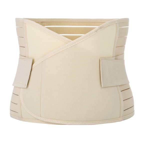 WHEANG Shapewear Tummy Control Waist Trainer for Women Breathable Strong Tummy Control Belly Band Slimming Body Shaper Belt Adjustable Corset for Postpartum Weight Loss M Beige