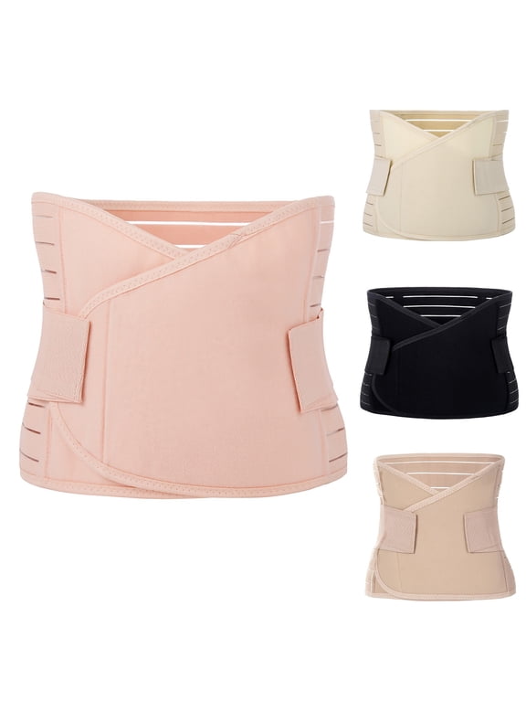 Shapewear Tummy Control Waist Trainer for Women Breathable Strong Tummy Control Belly Band Slimming Body Shaper Belt Adjustable Corset for Postpartum Weight Loss M Pink