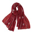 thumbnail image 1 of WHEANG Skin-friendly Cotton Linen Scarf for Women Summer Outing Travel Comfortable Lightweight Scarf Headband Fashion Thin Plain Embroidered Scarf Beach Cover Ups for Women Red 2026 Sales Under $1, 1 of 2