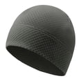 thumbnail image 1 of WHEANG Skull Cap for Men Women Lightweight Sweat Wicking Beanie Helmet Liner Windproof Outdoors Sports Skull Cap Suitable for Cycling, Motorcycling, Running, Skiing, Hiking Gray, 1 of 2