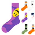 thumbnail image 1 of WHEANG Socks for Women Men Funny Crazy Graphic Mid Calf Socks Holiday Casual Daily Halloween Party Gift Socks Halloween Novelty Socks for Men One Size White, 1 of 5