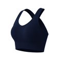 thumbnail image 1 of WHEANG Sports Bras for Women Plus Size Wirefree High Impact Crisscross Back Sports Bra Adjustable Hook‑and‑Eye Workout Bra for Yoga Fitness Gym Running Size M Blue, 1 of 2
