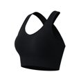 thumbnail image 1 of WHEANG Sports Bras for Women Plus Size Wirefree High Impact Crisscross Back Sports Bra Adjustable Hook‑and‑Eye Workout Bra for Yoga Fitness Gym Running Size L Black, 1 of 2