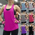 thumbnail image 1 of WHEANG Summer Quick Dry Workout Tank Tops Women Loose Sleeveless Workout Tank Tops Moisture Wicking Athletic Camisole Lightweight Flowy Yoga Running Workout Tops Color Red Size S, 1 of 5