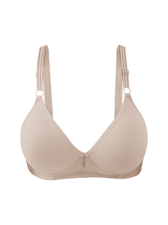 Thin Bras for Women Solid Color Thin Straps Minimizer Bra for Large Bust Side Support Bra to Lift & Hide Side Fat Daily Comfort Brassiere Smooth Thin Cup Bra XL Green