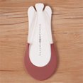 thumbnail image 1 of WHEANG Toe Topper Socks for Women Solid Color Half-toe Socks Ultra Low Non Slip Hidden Cotton Nylon Summer Socks Thin Liner Socks for High Heels No-show Socks for Women Heels Red A, 1 of 4
