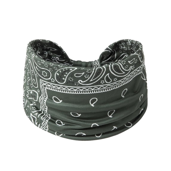 WHEANG Trendy Extra Wide Headbands for Women Cashew Flower Knotted Headbands Adjustable Bohemian Style Stretchy Headband Comfort Tie Headband Elastic Sports Headband Multicolor 2026 Sales Under $1