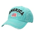 thumbnail image 1 of WHEANG USA Flag Baseball Caps for Women Men - Fashion 250 Anniversary USA Flag 1776 Distressed Washed Baseball Cap Adjustable Summer Sun Hats July 4th Memorial Day Cap Under $5 Green, 1 of 4