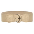 thumbnail image 1 of WHEANG Western Belt Summer Elastic Waist Belt Versatile Decorative Waist Cincher Wide Stretch Belt for Dresses, Coats, Skirts, Fashion Ladies Dress Accessory with Stylish Buckle(Color Brown One Size), 1 of 4