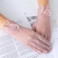 thumbnail image 1 of WHEANG Women's Lace Gloves Thin Soft Ice Gloves Short Breathable Gloves Summer Lace Gloves Casual Short Gloves Classic Simple Gloves Ceremonial Accessory 1Pair Purple One Size 2026 Sales Under $1, 1 of 4