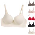 thumbnail image 1 of WHEANG Womens Bra Seamless One Piece Wireless No Underwire Bra Soft Stretch Support Bras for Women Side Breast Lift Anti-Sagging Everyday Comfort Bra for Daily Sports Lounge Wear 34 White, 1 of 4
