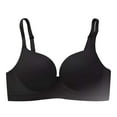thumbnail image 1 of WHEANG Womens Bra Seamless One Piece Wireless No Underwire Bra Soft Stretch Support Bras for Women Side Breast Lift Anti-Sagging Everyday Comfort Bra for Daily Sports Lounge Wear 38 Black, 1 of 2