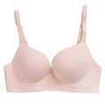 thumbnail image 1 of WHEANG Womens Bra Seamless One Piece Wireless No Underwire Bra Soft Stretch Support Bras for Women Side Breast Lift Anti-Sagging Everyday Comfort Bra for Daily Sports Lounge Wear 32 Pink, 1 of 3