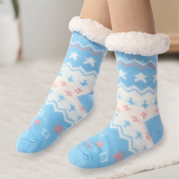 WHEANG Womens Christmas Socks Fleece Lined Socks Warm Cozy Thick Thermal Winter Holiday Socks for Women Soft Plush Crew Socks for Home Sleeping Party Gift One Size 2026 Sales