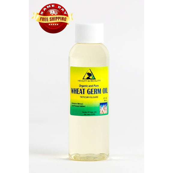 WHEAT GERM OIL REFINED ORGANIC CARRIER COLD PRESSED PREMIUM 100% PURE 2 OZ