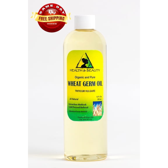 WHEAT GERM OIL REFINED ORGANIC CARRIER COLD PRESSED PREMIUM 100% PURE 24 OZ