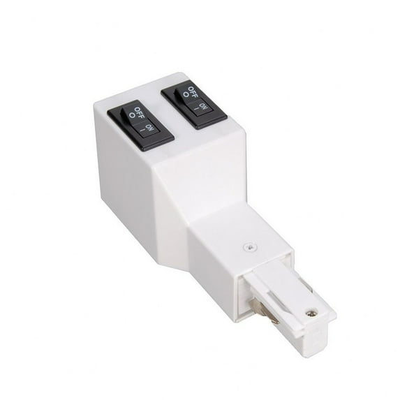 WHEDR-5A-PT-WAC Lighting-Accessory - 120V 5-Amp W2 Surface Track Live End Right Current Limiter-Platinum Finish