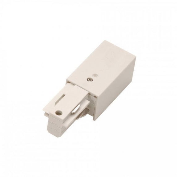 WHEDR-WT-WAC Lighting-Accessory - W Track Right Live End Connector-White Finish