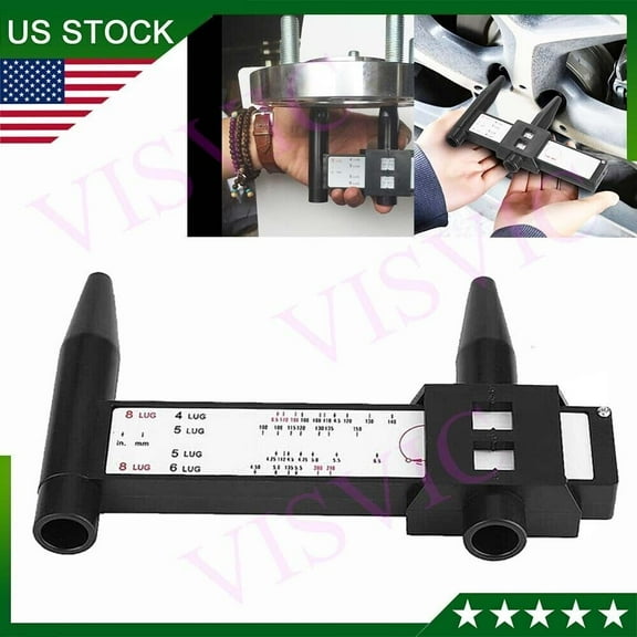 WHEEL RIM BOLT CIRCLE PATTERN SLIDING MEASURING TOOL GAUGE 4 5 6 8 LUG PCD NEW