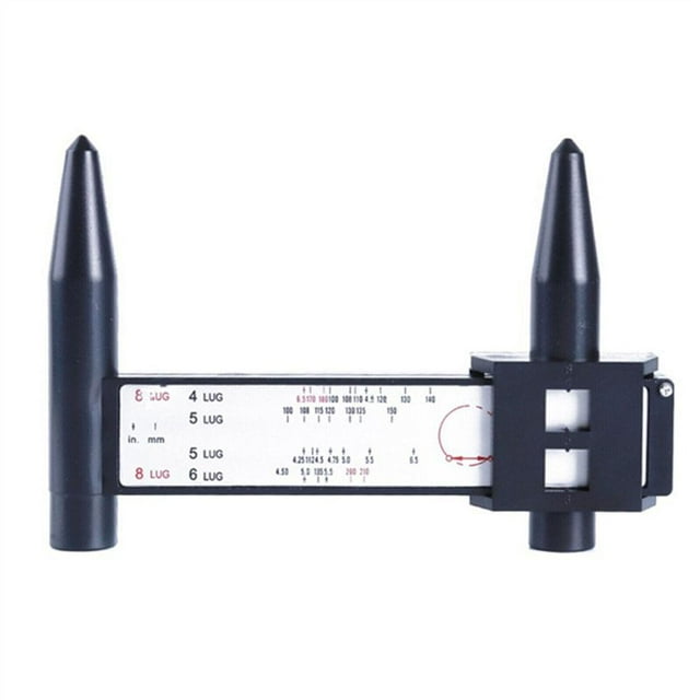 WHEEL RIM BOLT CIRCLE PATTERN SLIDING MEASURING TOOL GAUGE' V7X2. G5V3