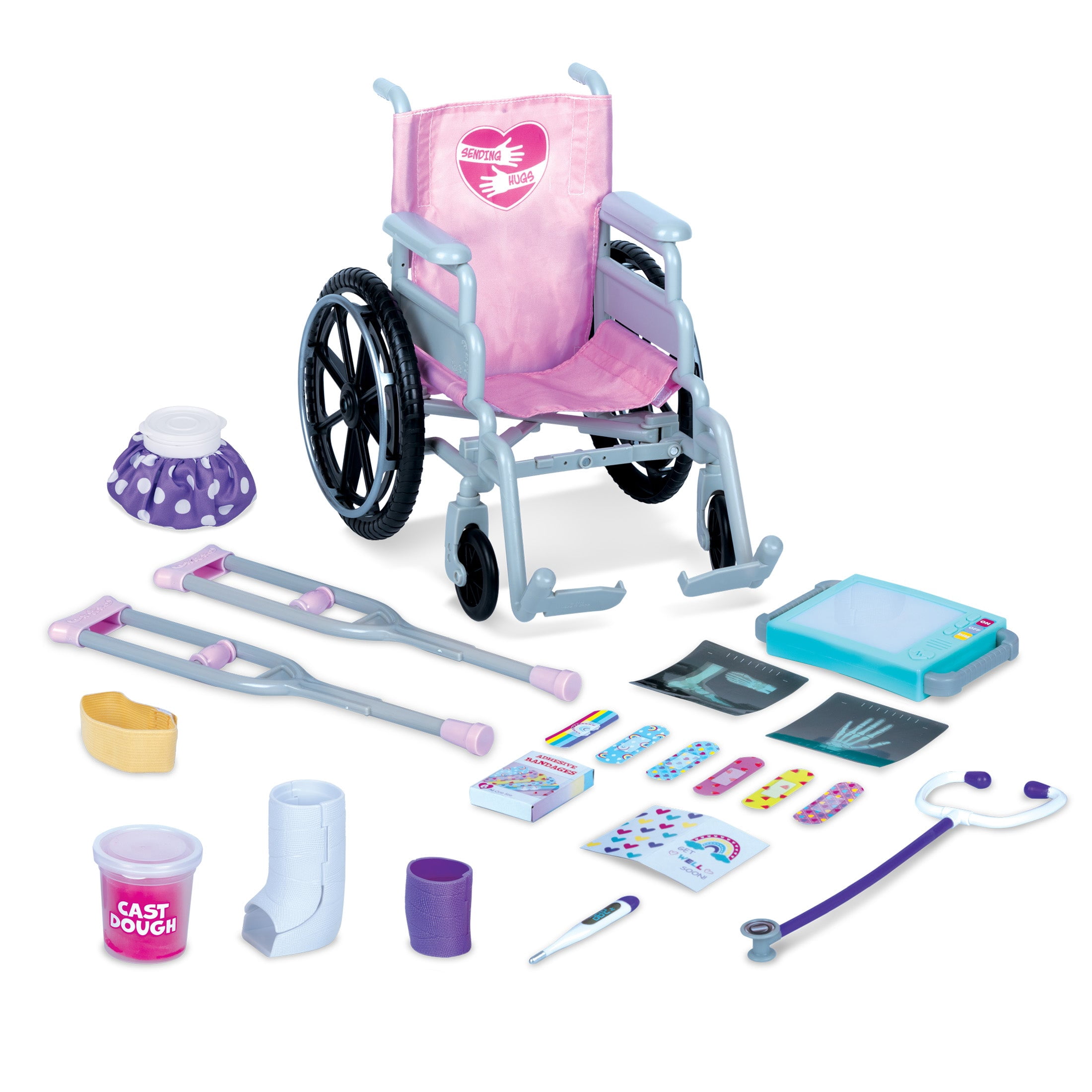My Life As Wheelchair and Accessories for 18-Inch Dolls, 20 Pieces