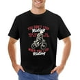 thumbnail image 1 of WHEN YOU STOP RIDING WHEN YOU GET OLD Men’s Graphic T-shirt Vintage Short Sleeve Sport Tee Black 2XL, 1 of 2