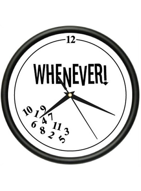 WHENEVER Wall Clock retired retirement office gift