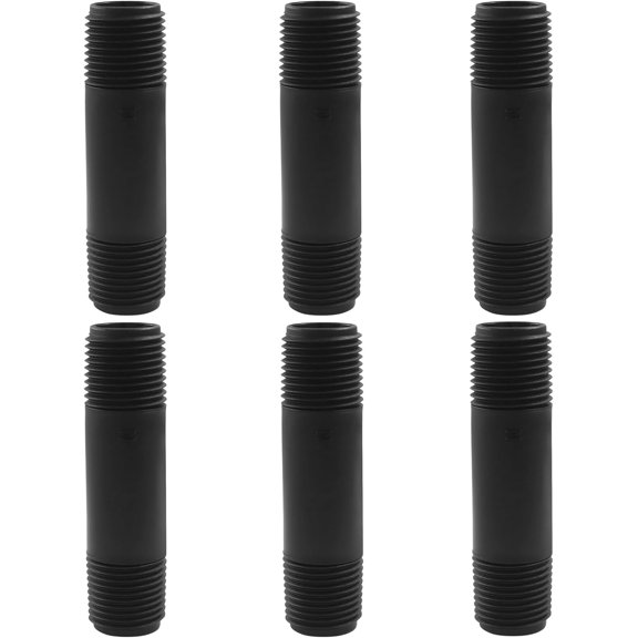 WHFNDF-6 Pcs Sprinkler Head Pipe Riser, PVC Double Male Thread Extension 1/2 Inch MPT Raised Pipe, Automatic Irrigation Connector for Lawn Irrigation System (3 Inch)
