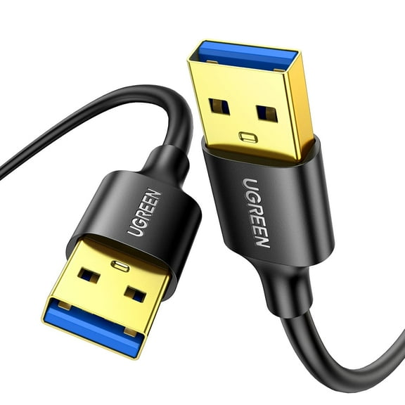 WHFNDF-USB to USB, 5 Gbps USB 3.0 Cable, Nylon Durable Male to Male Cable, Compatible with Hard Drive, Cooling Fan/pad, Camera, DVD Player, TV, Flash Light, Hub, Monitor, Speaker, and More 6.6 FT