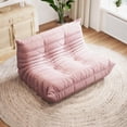 thumbnail image 1 of WHGBJA Adults Bean Bag Chair Loveseat, Lazy Floor Chair Togo Sofa for Kids, High-Density Sponges Filling Gaming Bean Bag, Pink, 1 of 8