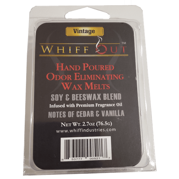 WHIFF OUT ODOR ELIMINATING WAX MELT VINTAGE SCENT