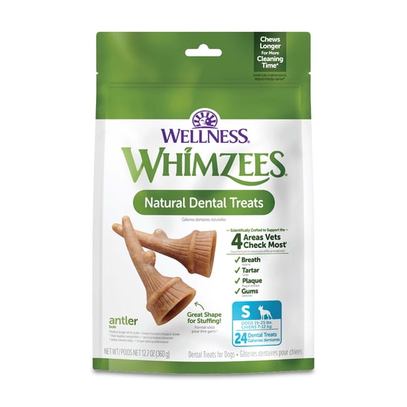 Wellness WHIMZEES Occupy Dog Dental Treats, Small Size, (24 Count)