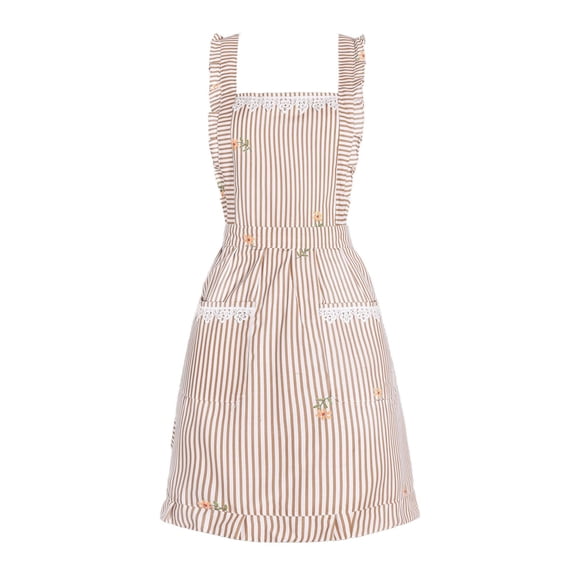 WHIPPY Apron for Women Kitchen Cooking Cute Chef Apron with 2 Pockets for Baking Gardening