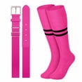 thumbnail image 1 of WHIPPY Baseball Socks and Belt for Youth Adult Softball Socks and Elastic Belt, 1 of 7