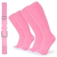 thumbnail image 1 of WHIPPY Baseball Socks and Belt for for Youth Kids Softball Socks Elastic Belts for Boys Girls, 1 of 8