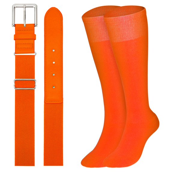 WHIPPY Baseball Softball Socks and Belt Combo Set for Youth Adult Kids Baseball Sock with Softball Adjustable Elastic Belt