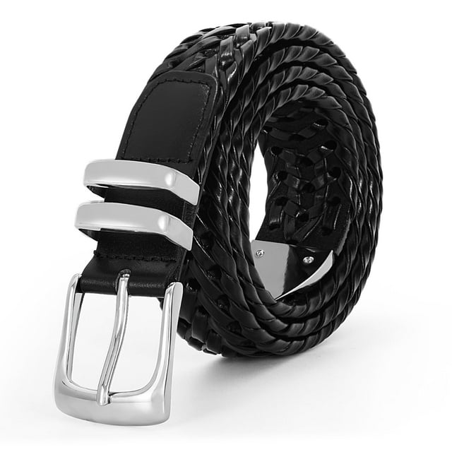 WHIPPY Braided Leather Belt for Men Women, Men's Leaher Woven Belts for ...